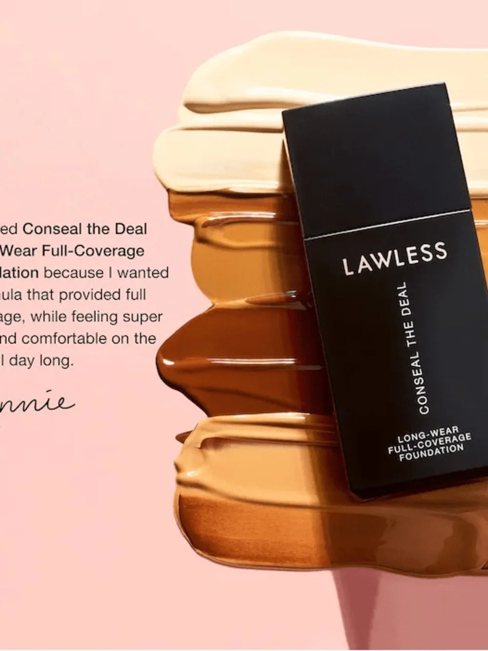 LAWLESS Conceal The Deal Long -Wear Full-Coverage Foundation - In SunLight